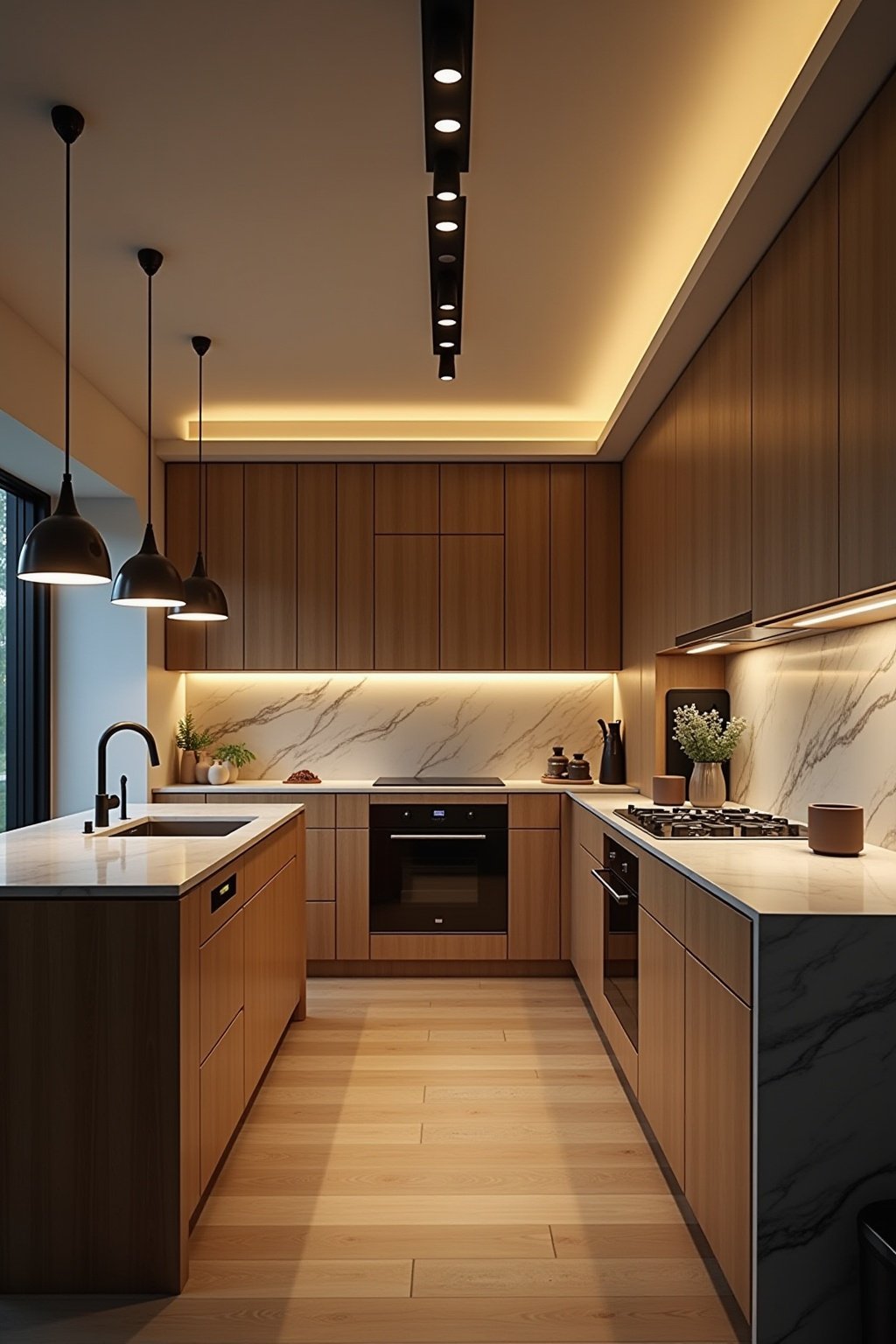 beleuchtung dachschraege kueche outline 2