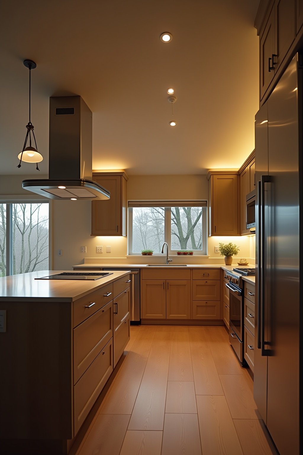 beleuchtung dachschraege kueche outline 3