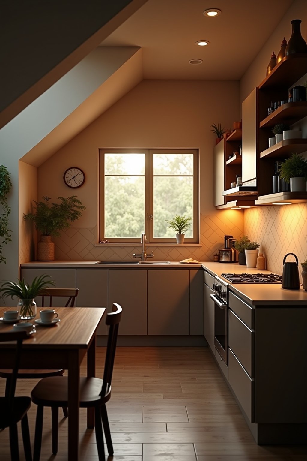 beleuchtung dachschraege kueche outline 4