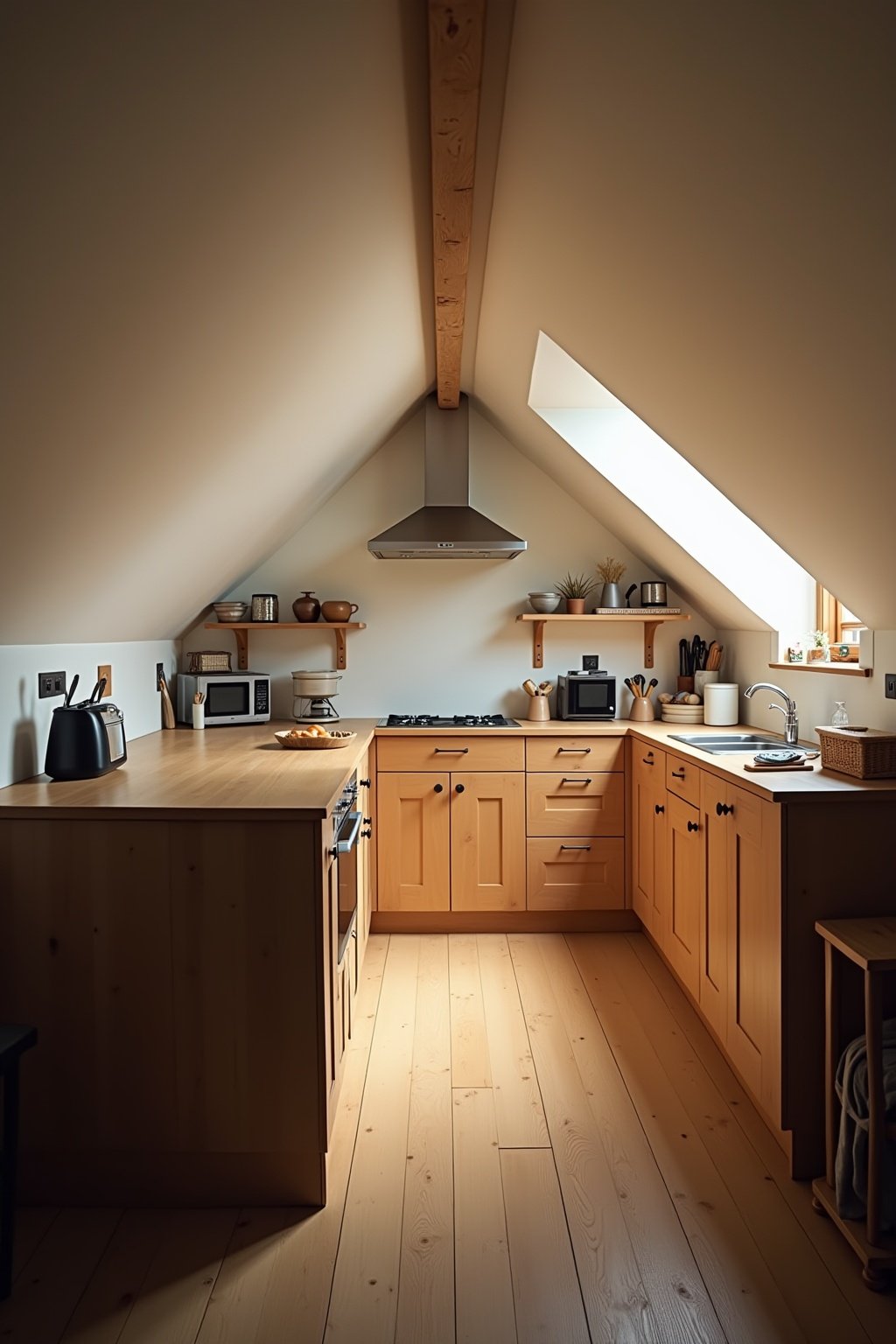 beleuchtung dachschraege kueche outline 7