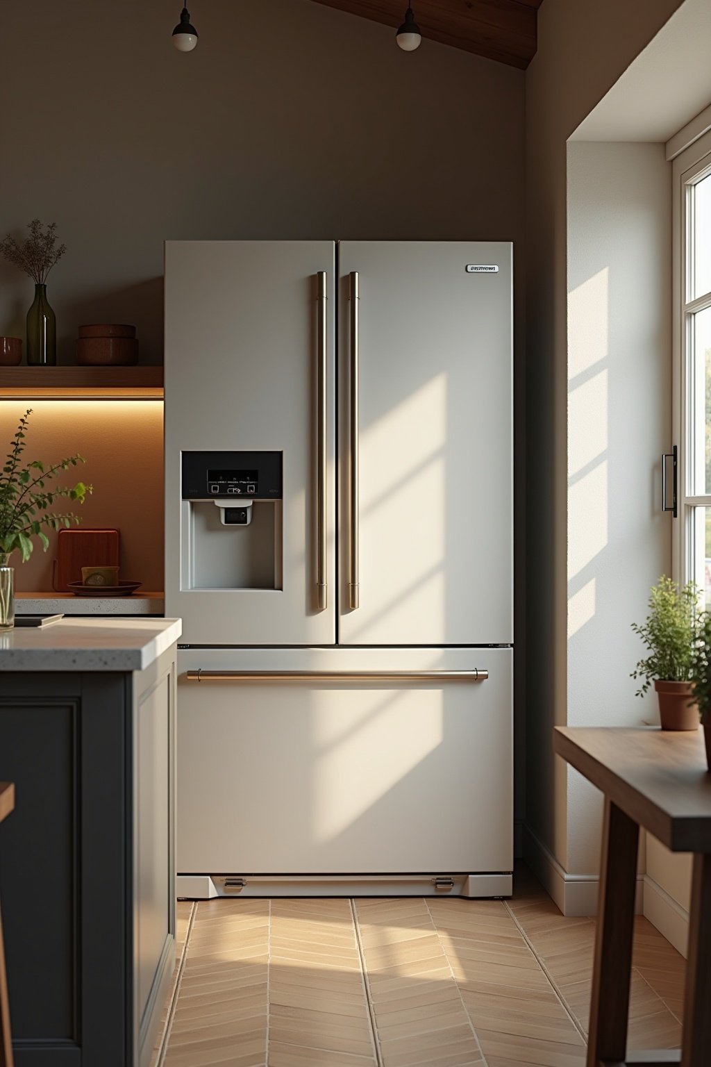 8 Tipps: Freistehender Kühlschrank in Küche integrieren 15 freistehender kuehlschrank in kueche integrieren outline 3