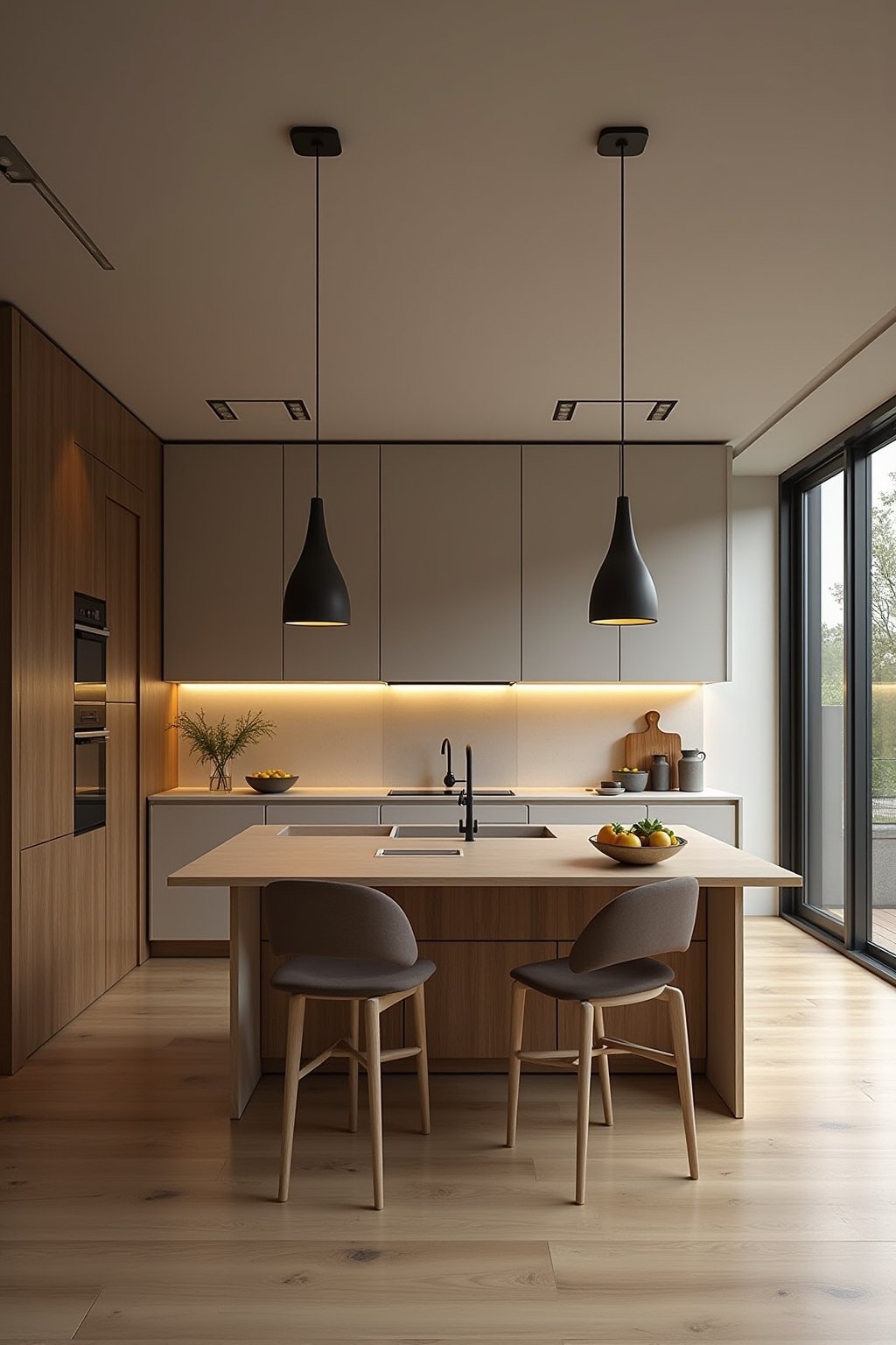 halboffene kueche planen outline 4