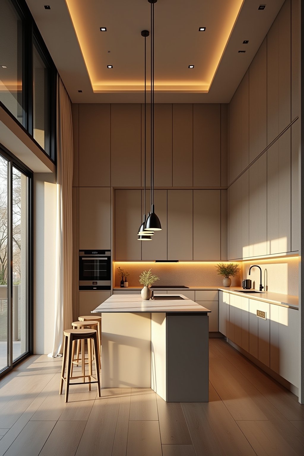 halboffene kueche planen outline 5