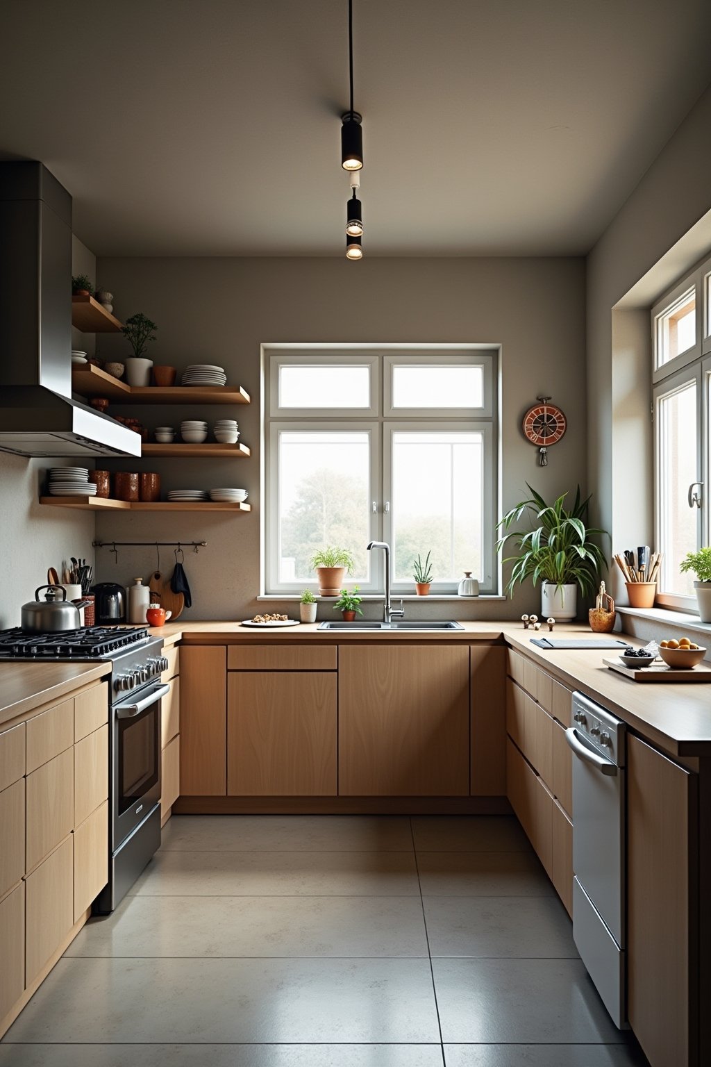 halboffene kueche planen outline 7