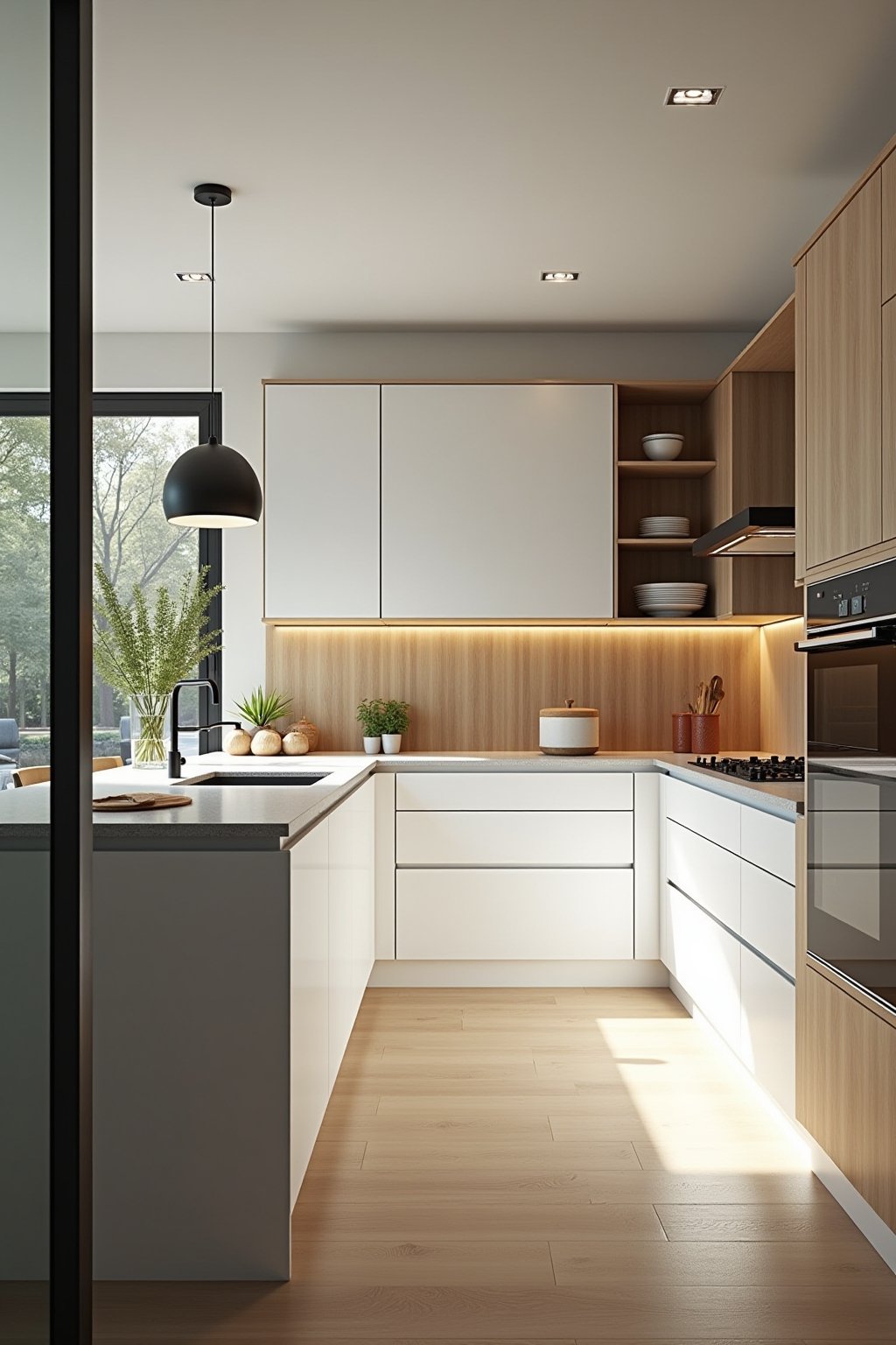 halboffene kueche planen outline 8