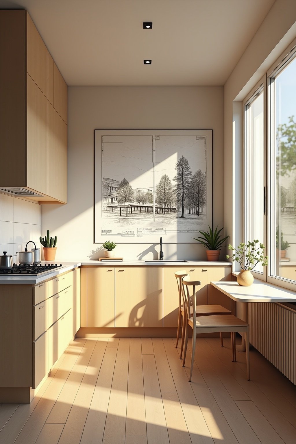 Planung kleine Küche L-Form