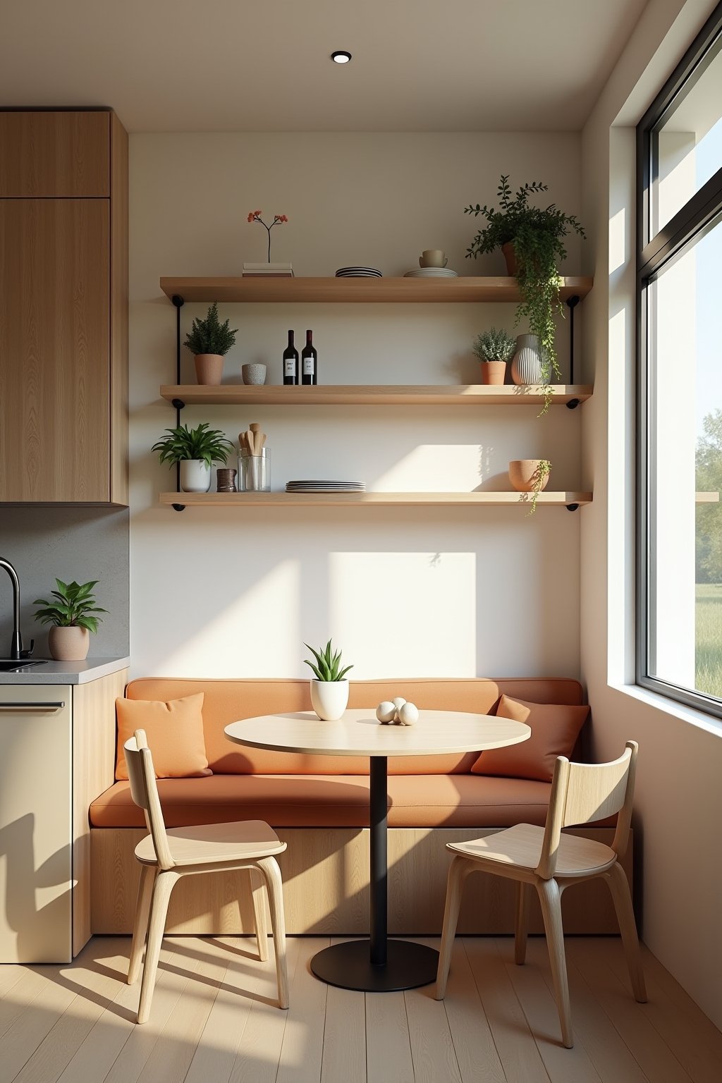 kleine kueche mit essplatz outline 3