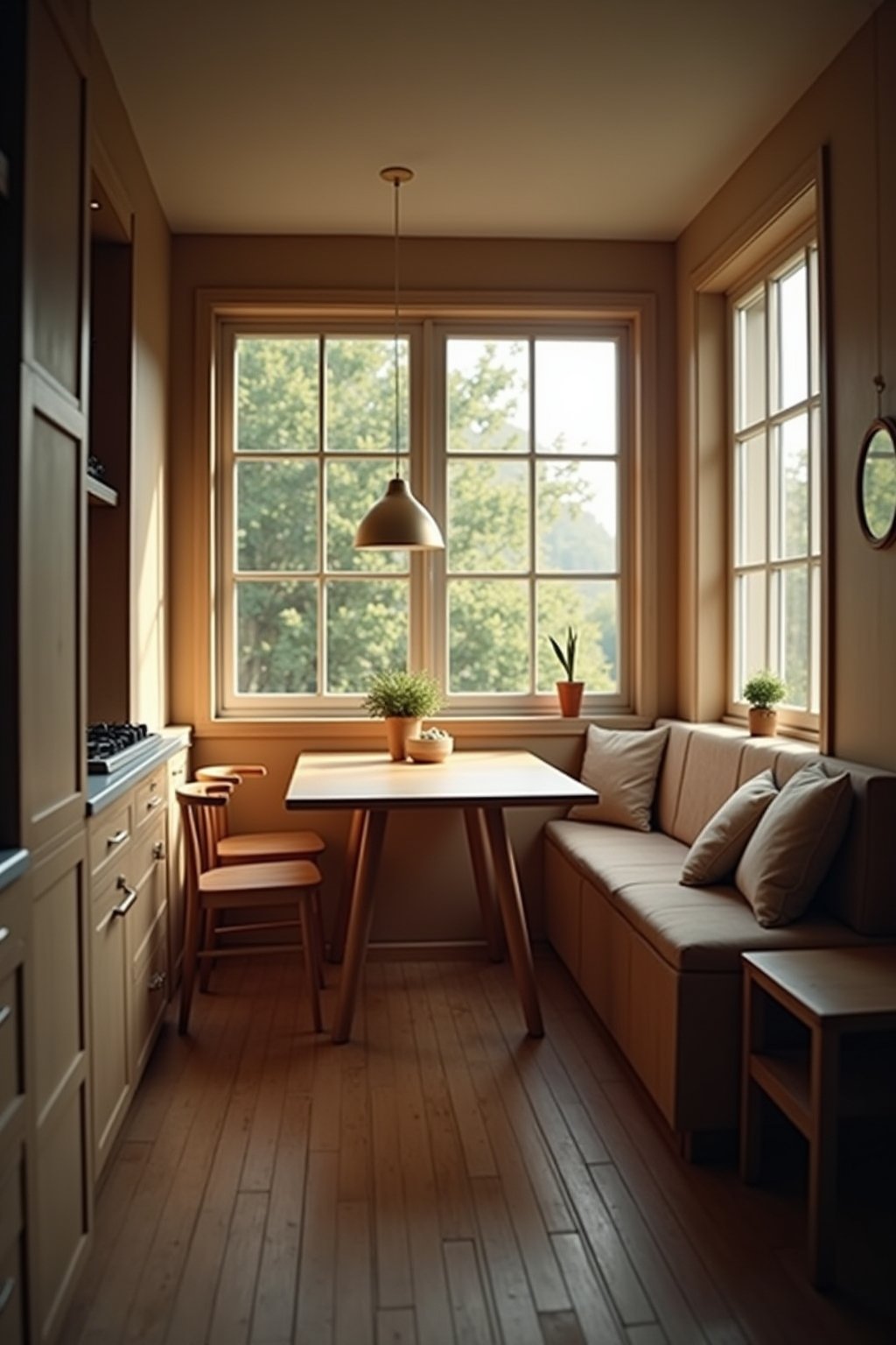 kleine kueche mit essplatz outline 5