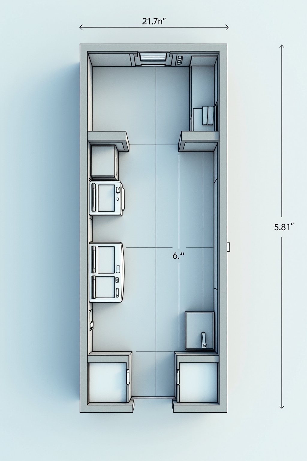 kleine kueche planen outline 2