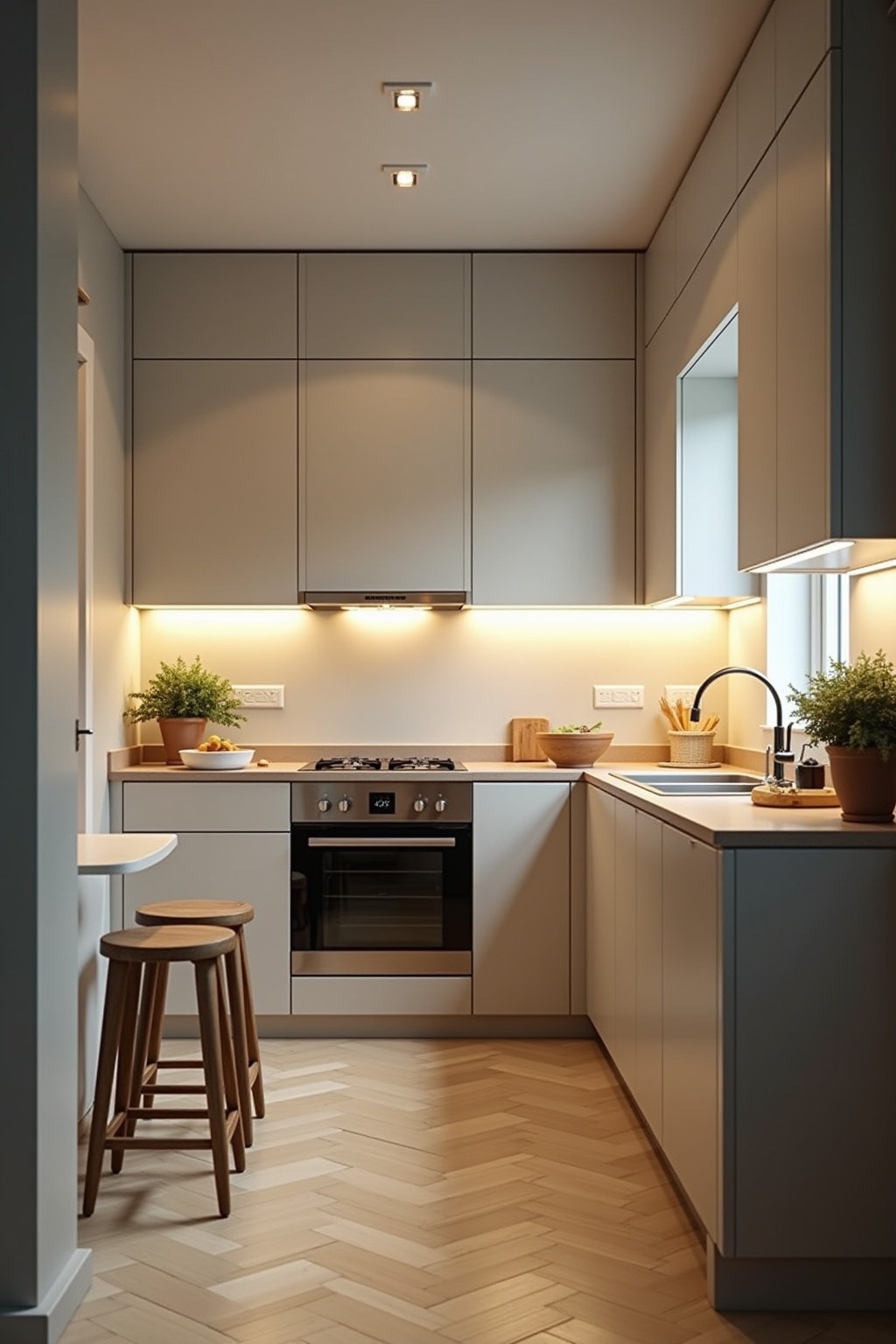 Geräte kleine U Form Küche