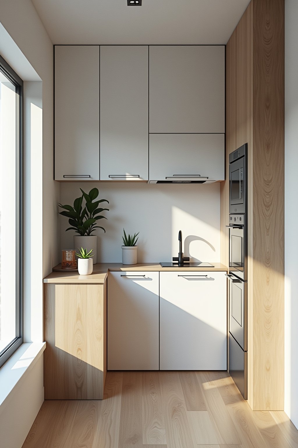 kleine verwinkelte kueche outline 3