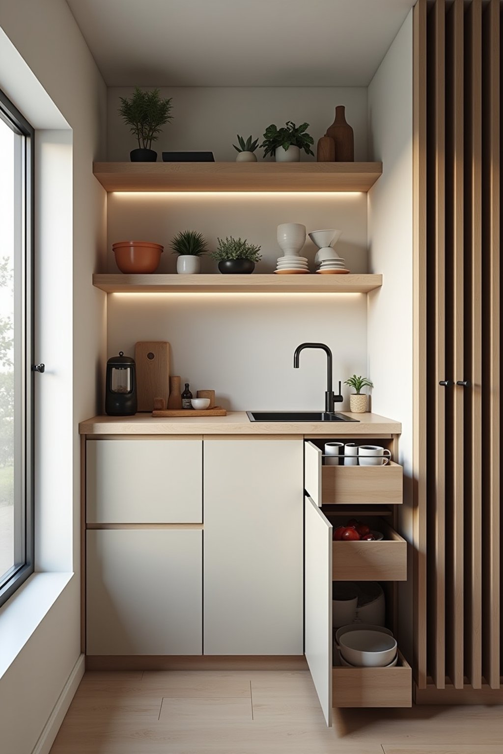 kleine verwinkelte kueche outline 4