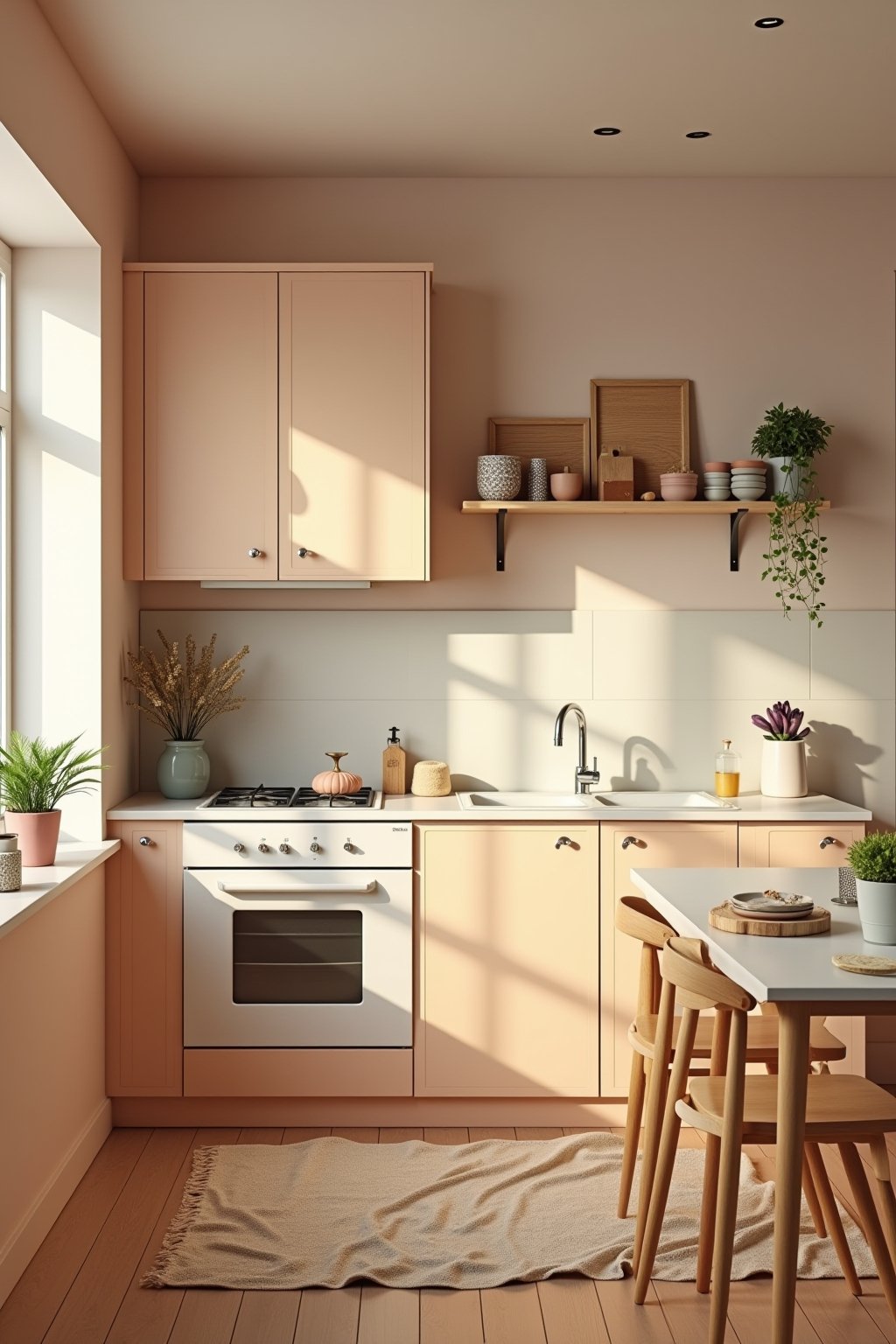 kleine verwinkelte kueche outline 6