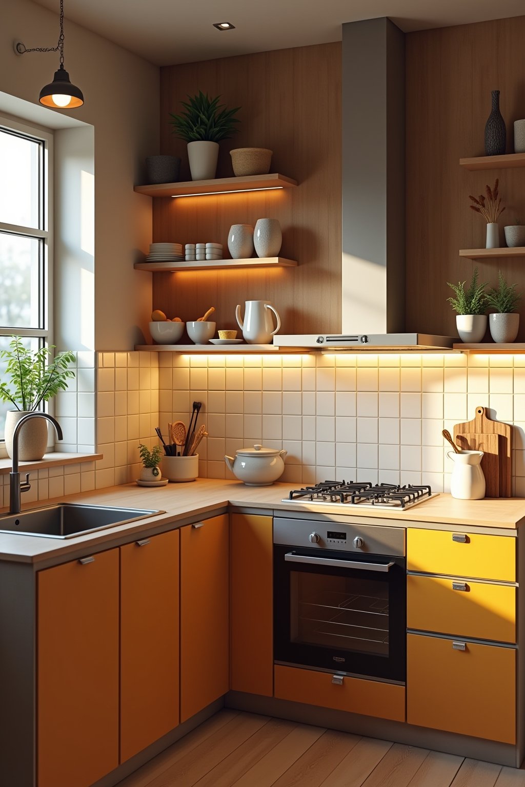 kleine verwinkelte kueche outline 7