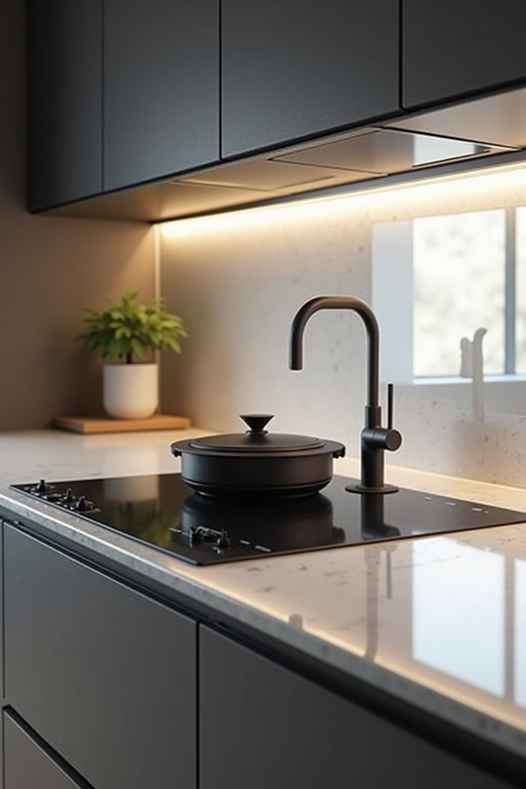 kochfeld in ecke outline 3