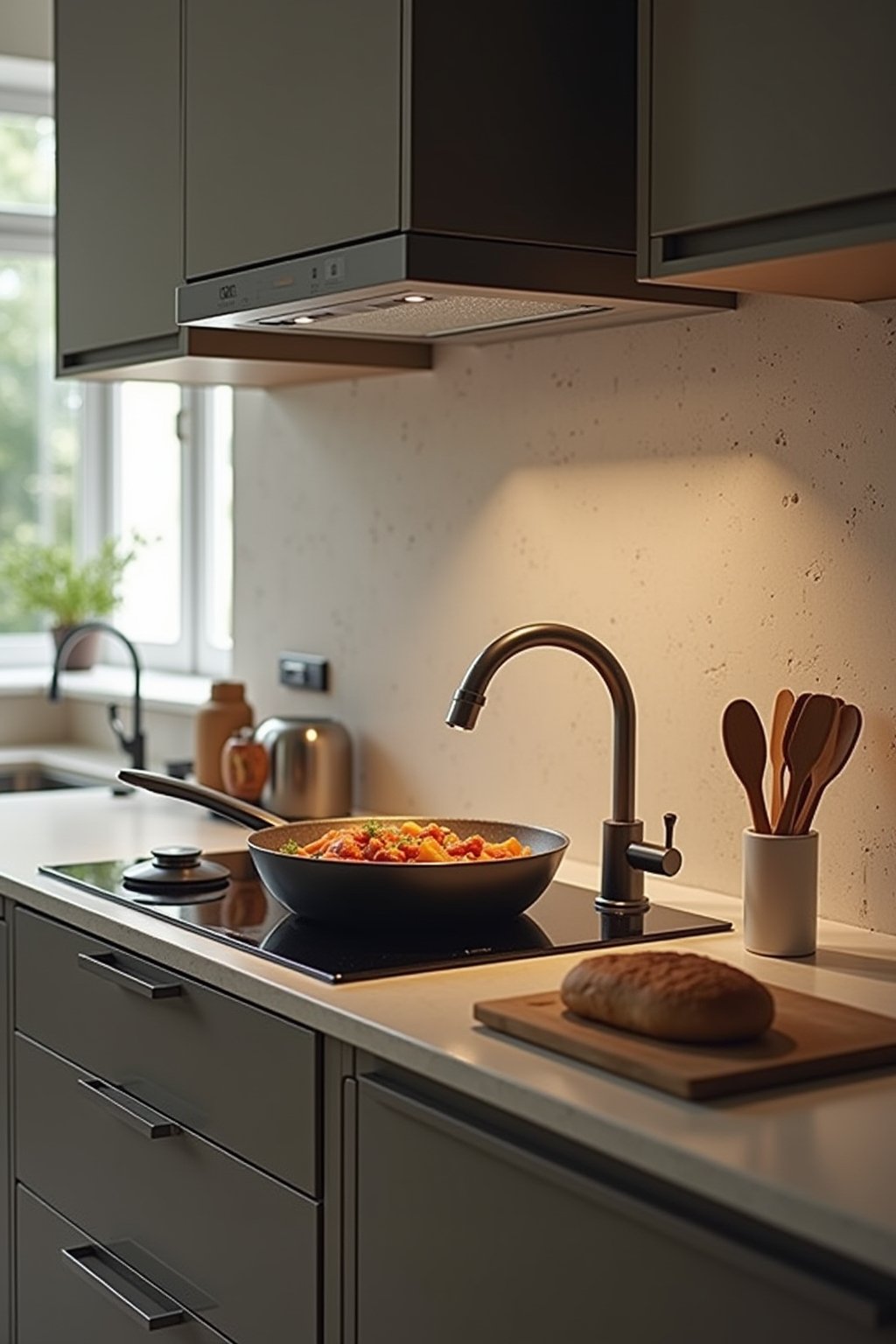 kochfeld in ecke outline 8