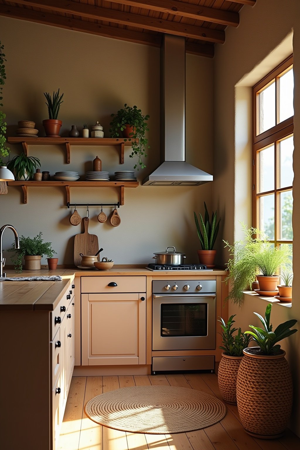 kueche boho style gestalten outline 2