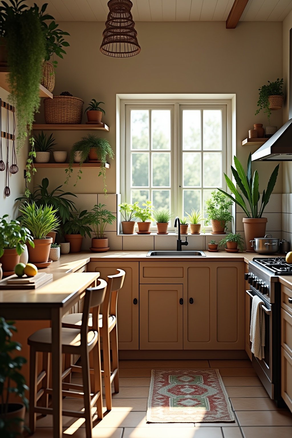 kueche boho style gestalten outline 5