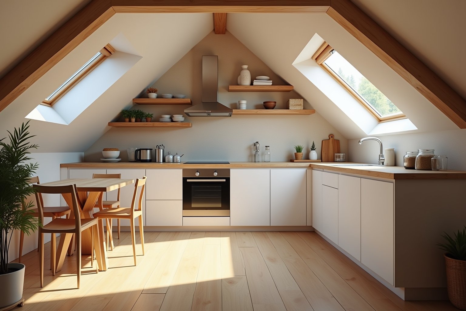 8 geniale Ideen für die Küche im Dachgeschoss
