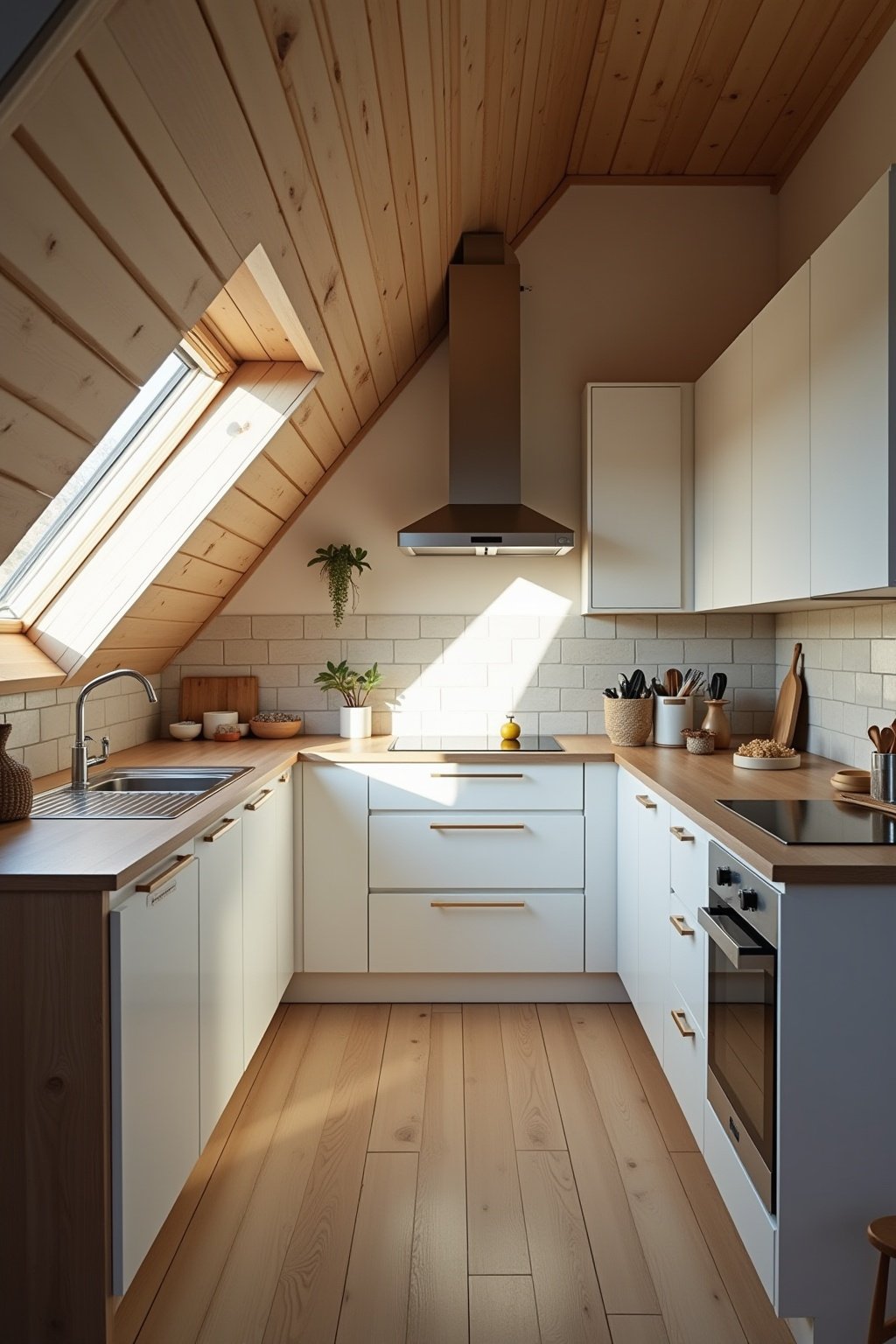 Planung Küche Dachschräge Stauraum