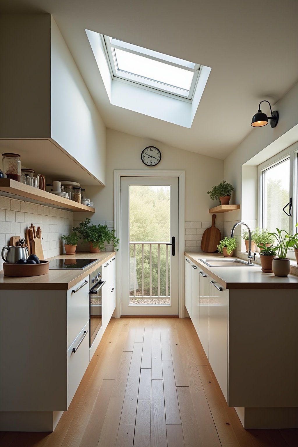 kueche fuer dachschraege outline 8