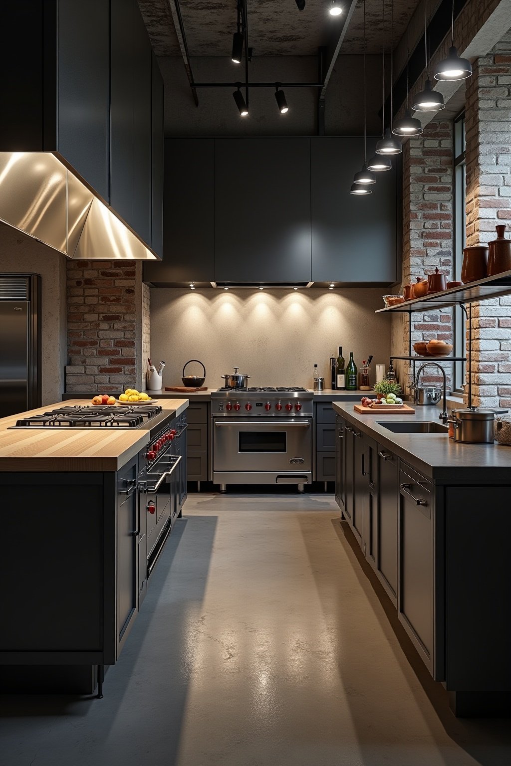 kueche industrial style planen outline 2