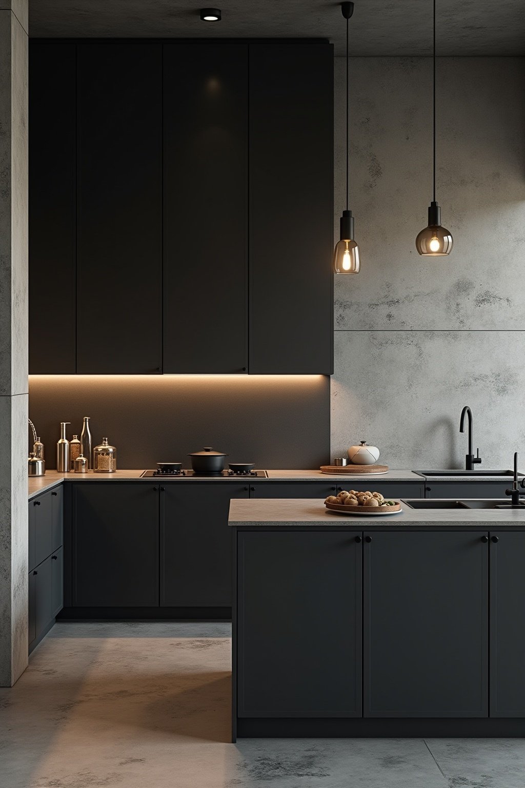 kueche industrial style planen outline 4