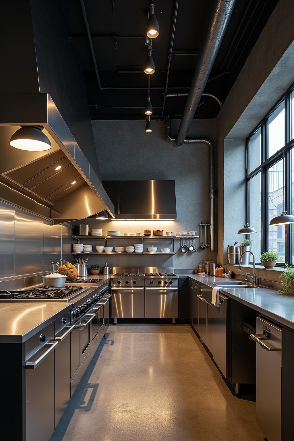 kueche industrial style planen outline 5