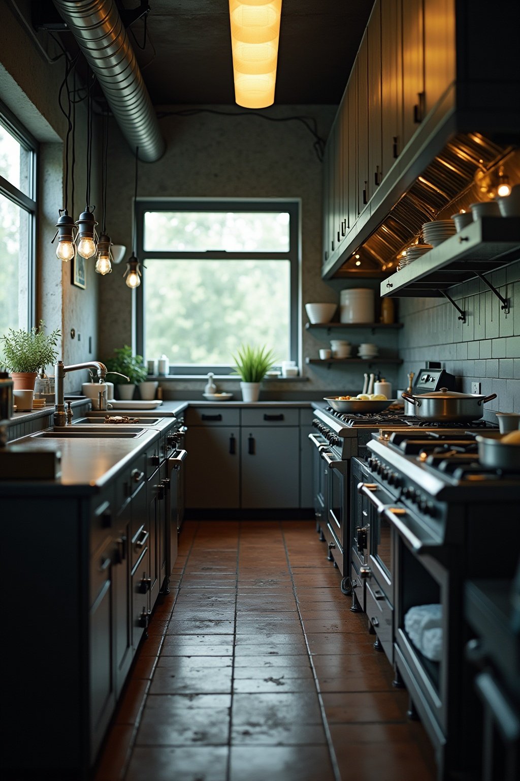 kueche industrial style planen outline 8