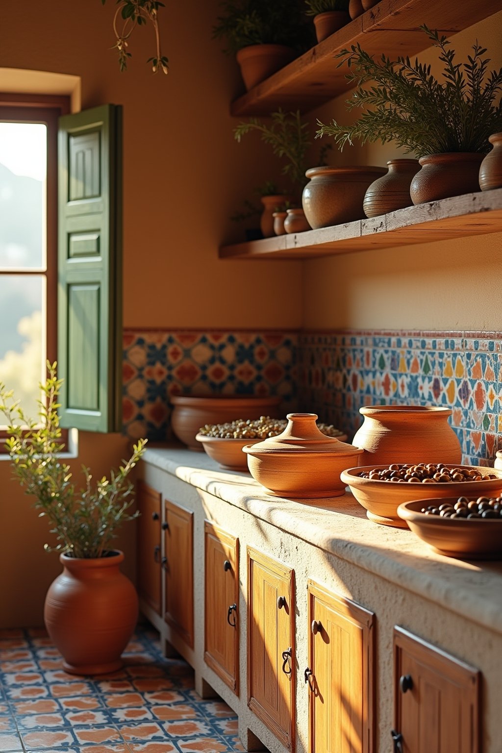 kueche mediterran gestalten outline 6