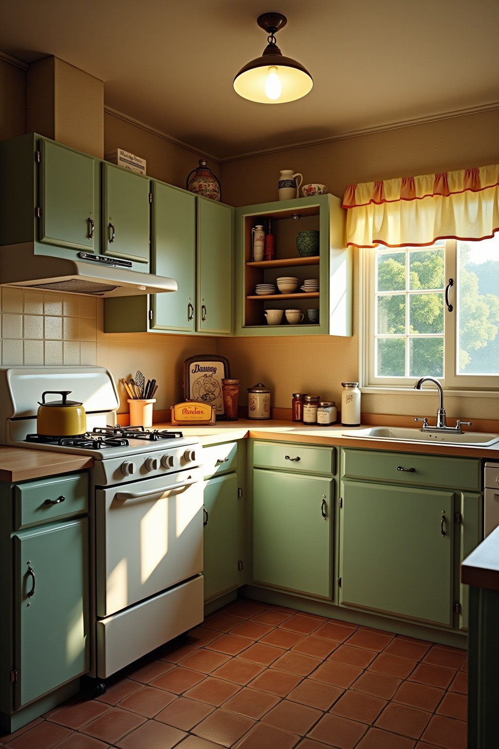 kueche retro gestalten outline 3