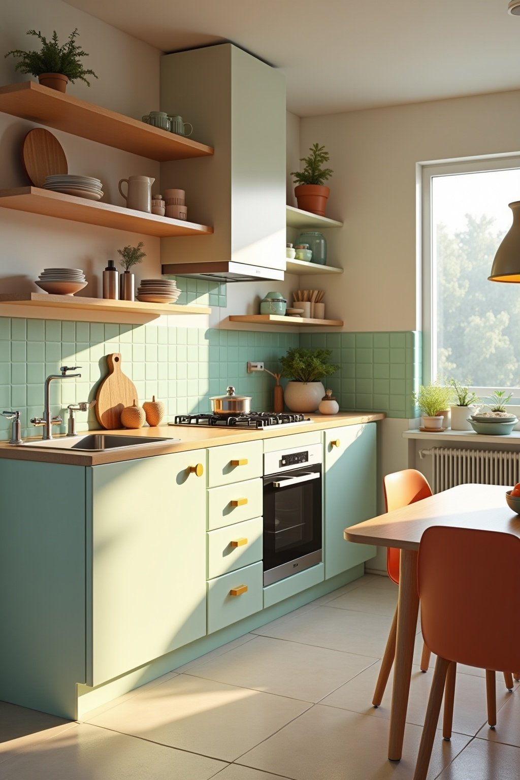 kueche retro gestalten outline 6