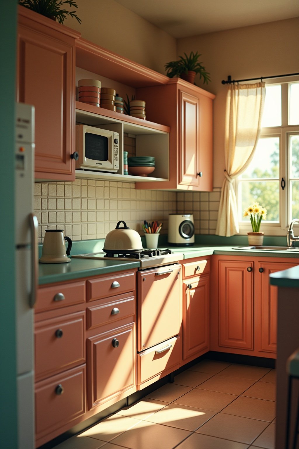 kueche retro gestalten outline 7