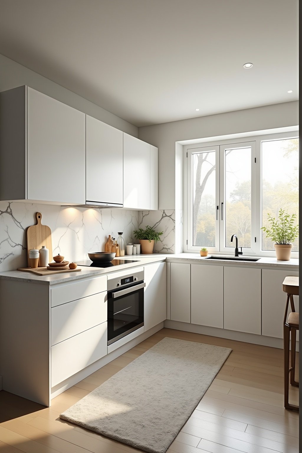 kueche u form grundriss outline 2