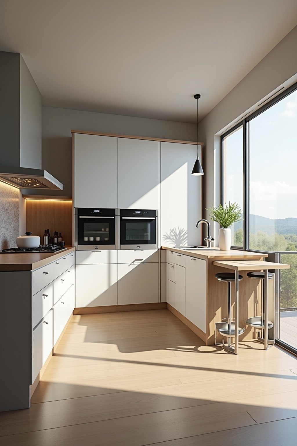 kueche u form grundriss outline 8