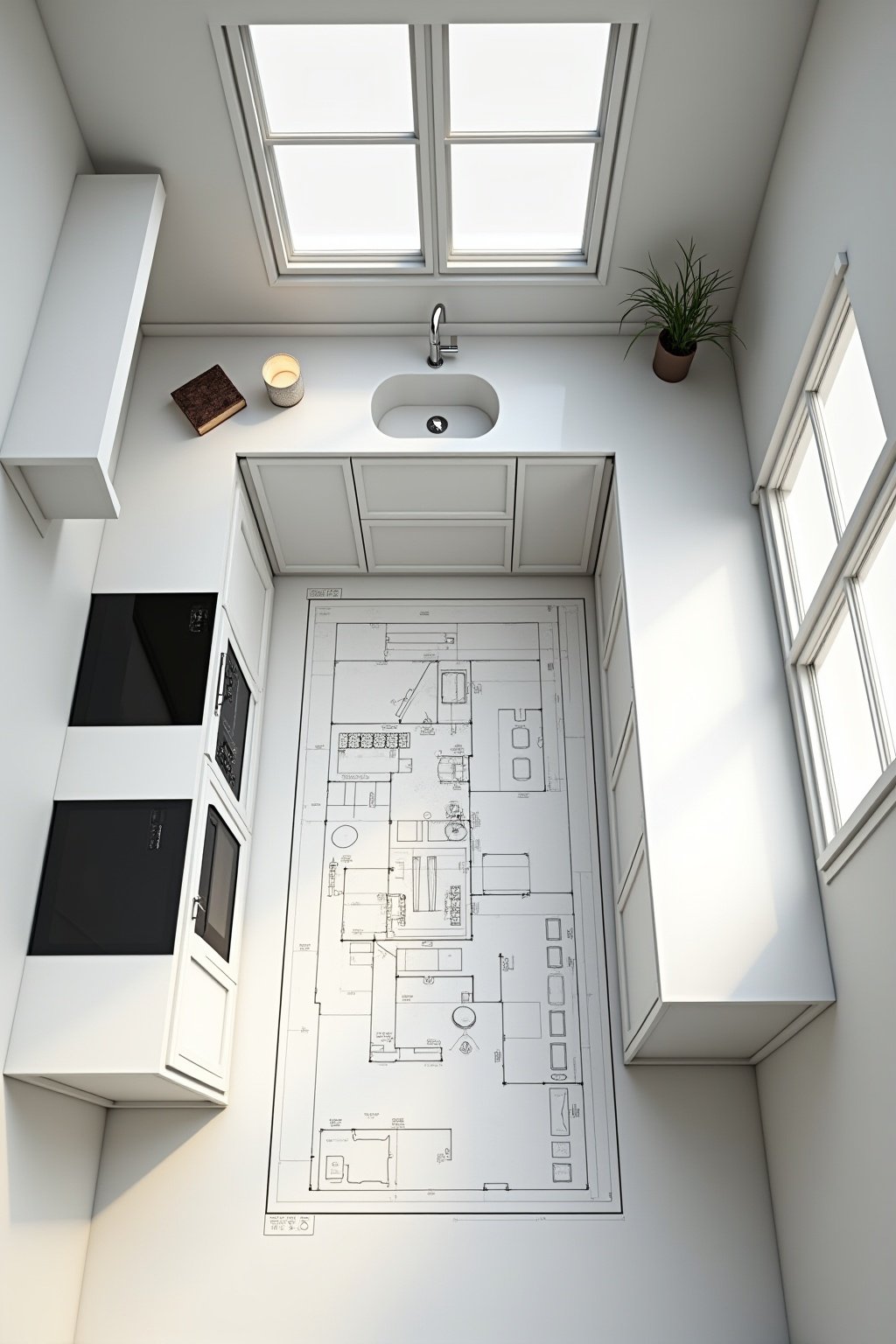 kueche u form planen outline 6