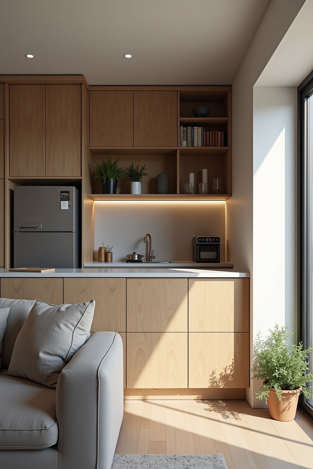 kueche und wohnzimmer optisch trennen outline 7