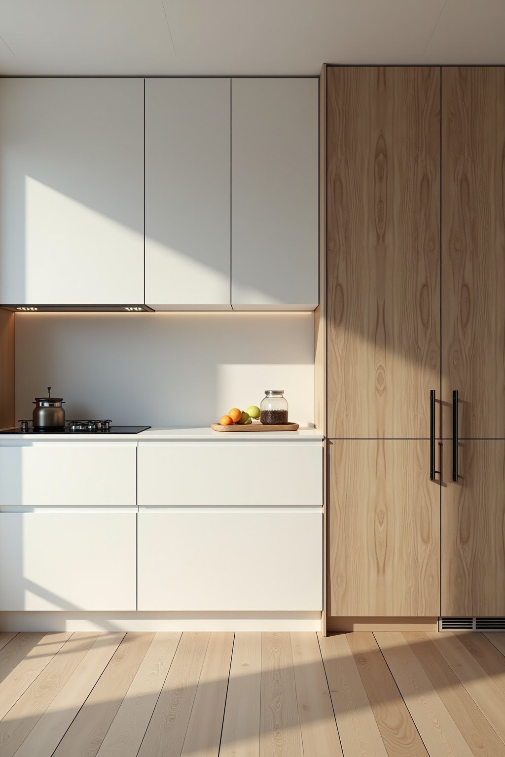 kueche weiss mit holz kombiniert outline 4