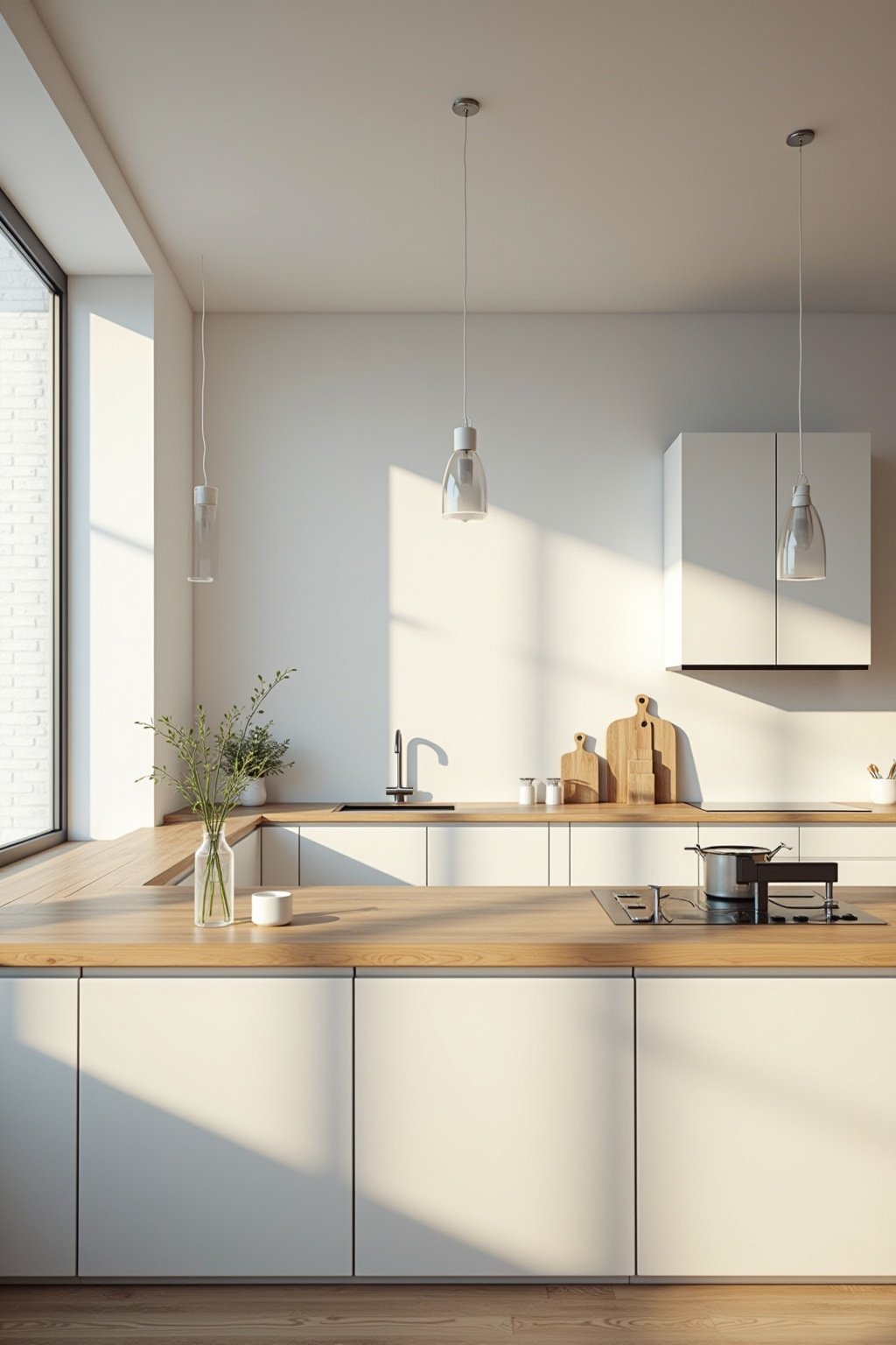 kueche weiss mit holz kombiniert outline 5