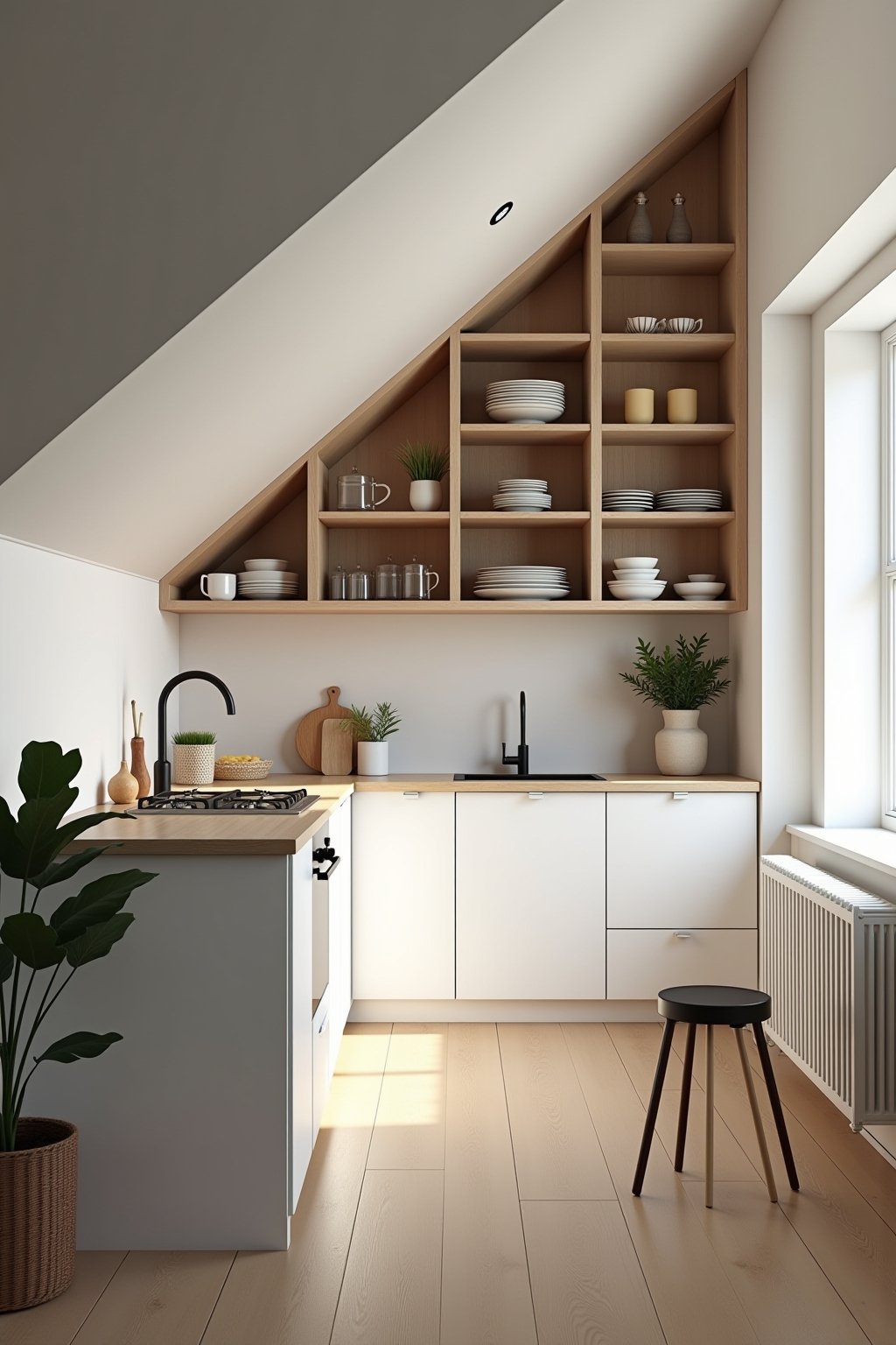 Bewährte Küchenideen für die Dachschräge