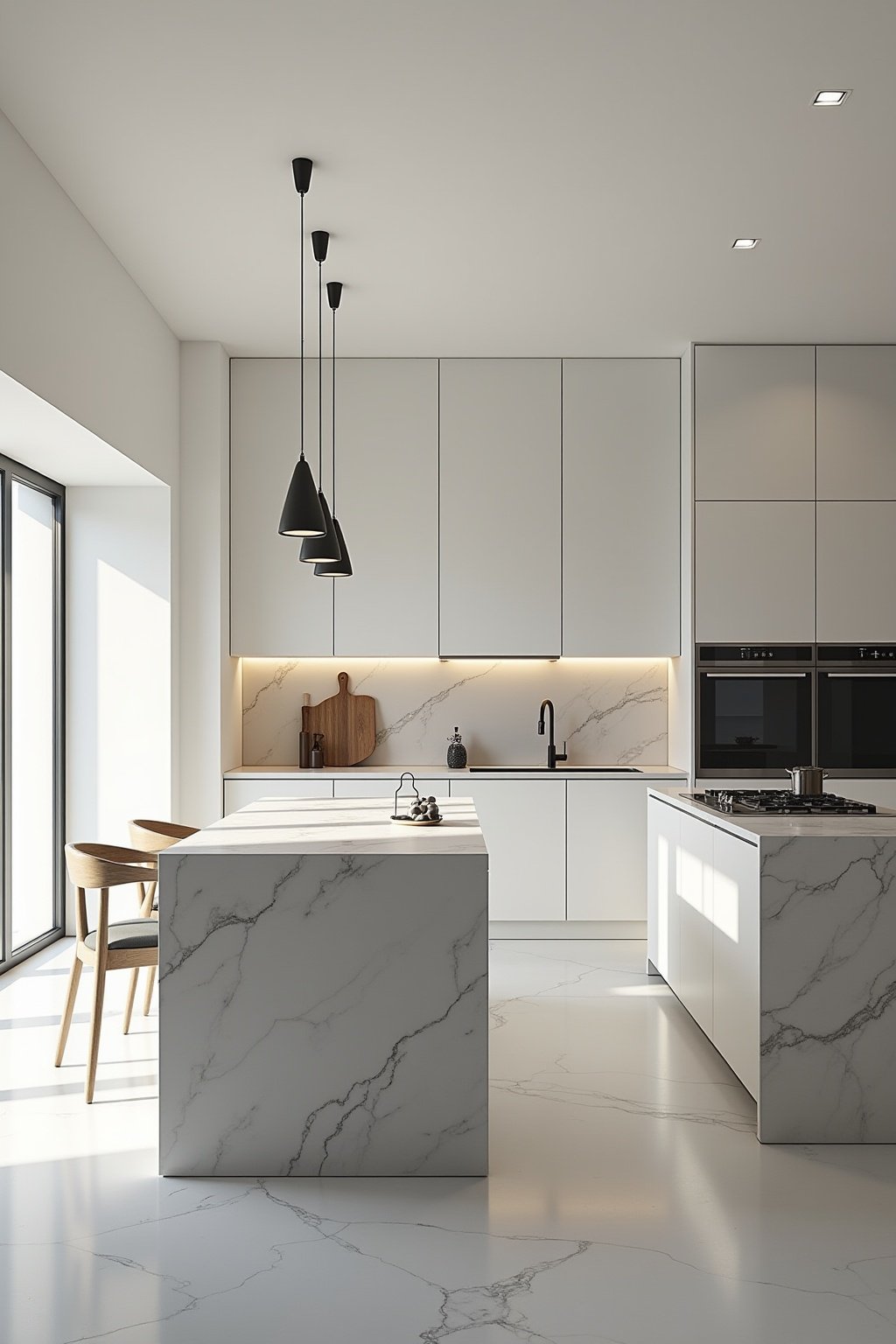 L-Form Küche mit Kücheninsel