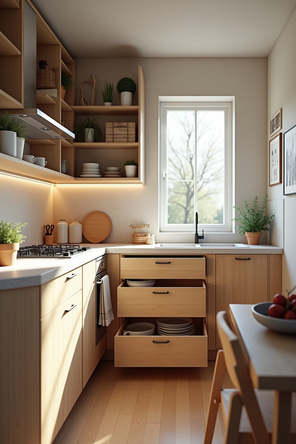 l kueche kleiner raum outline 5