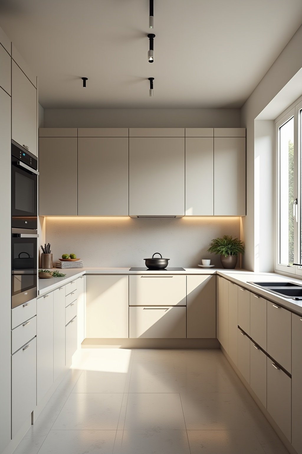 minimalistische kueche planen outline 6