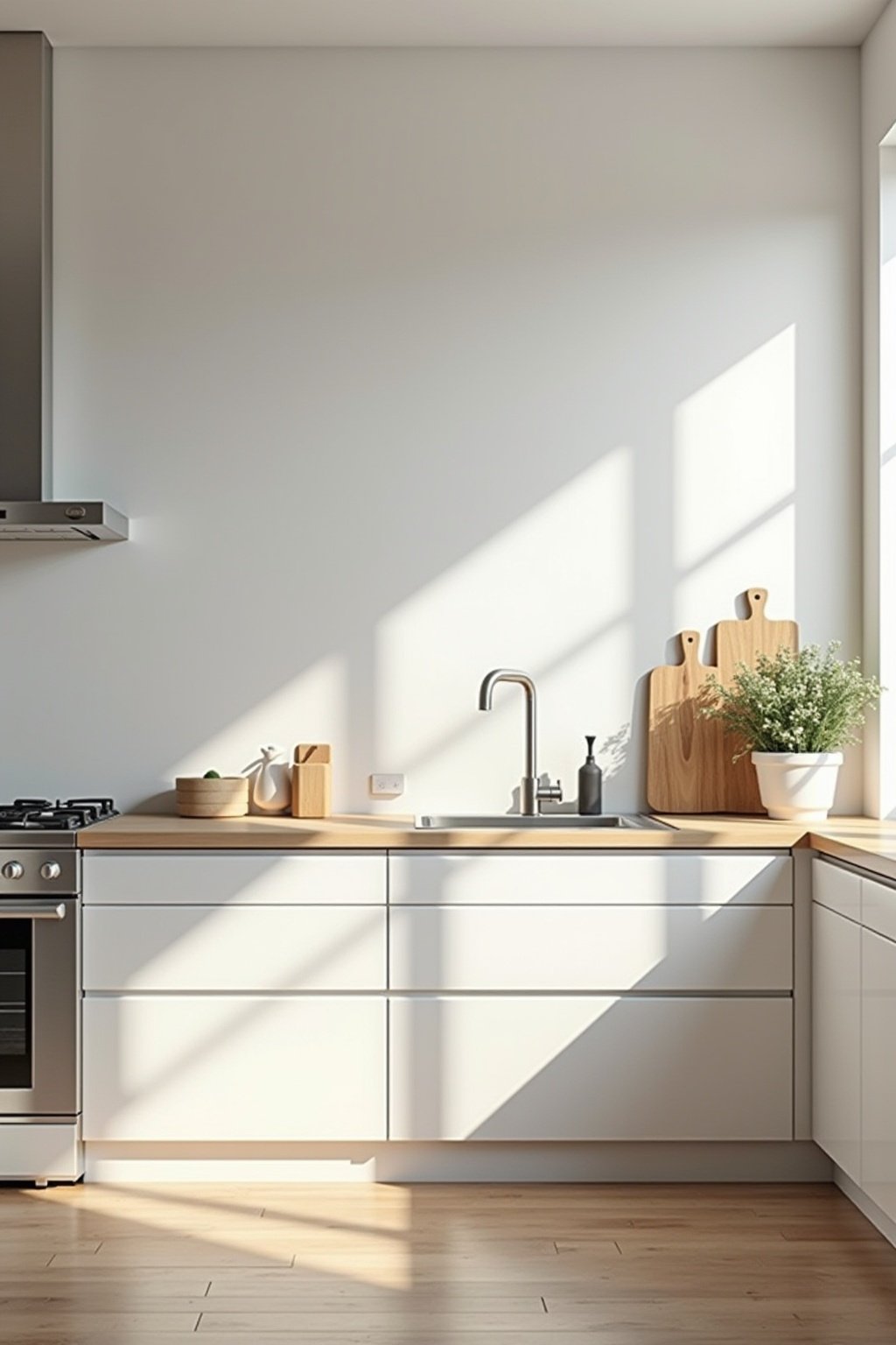 minimalistische kueche planen outline 7