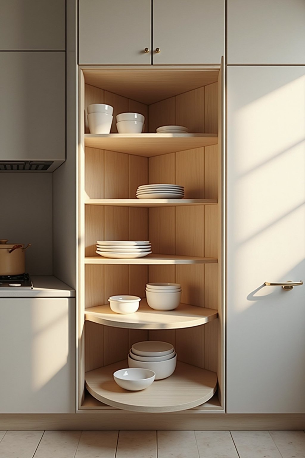 rondell fuer eckschrank outline 4