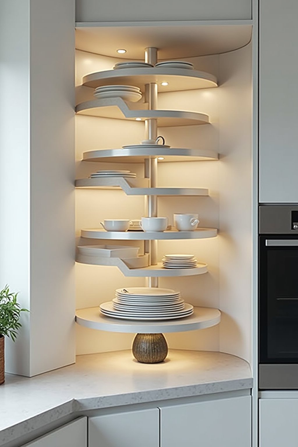 rondell kueche einbauen outline 3