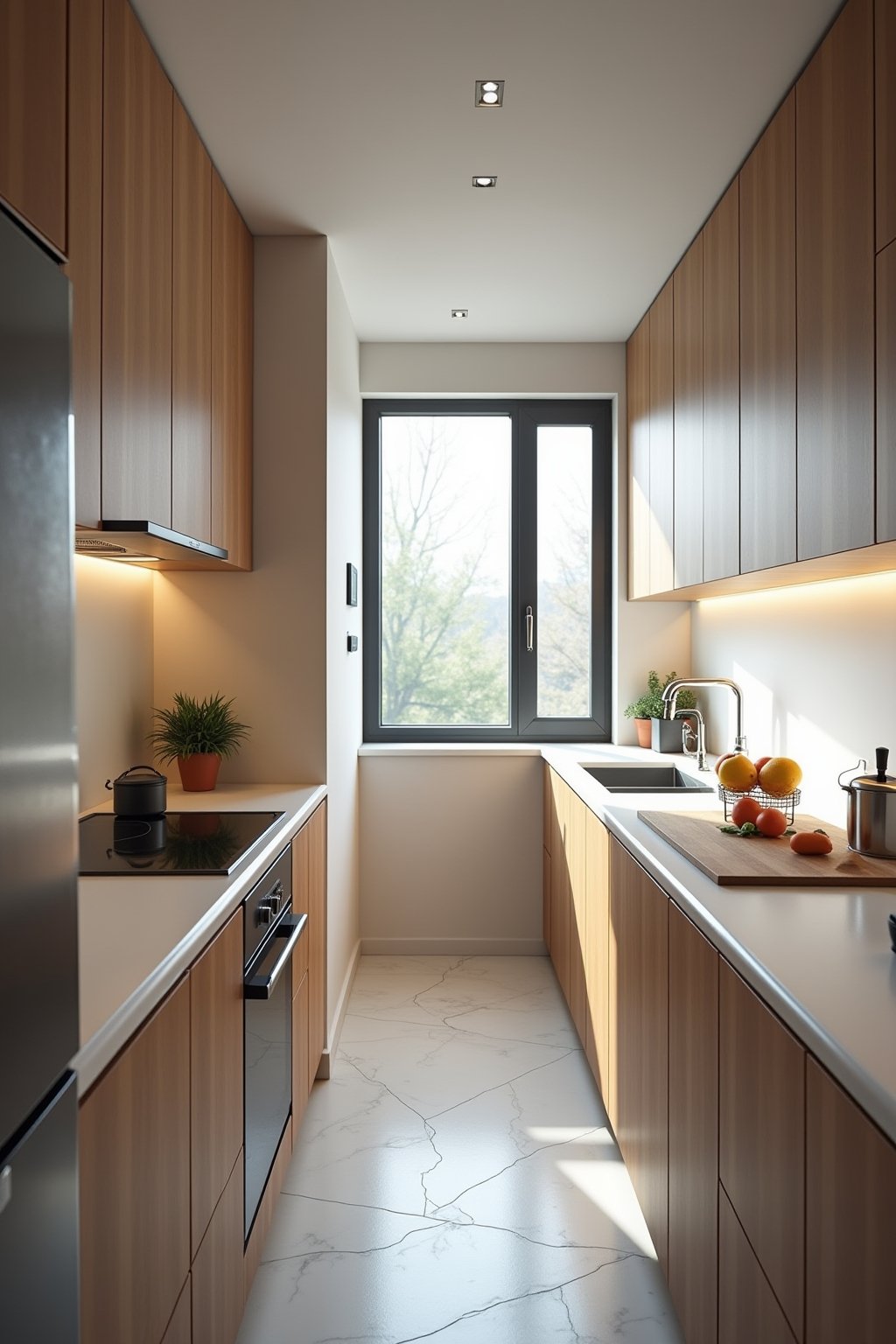 schmale kueche outline 3