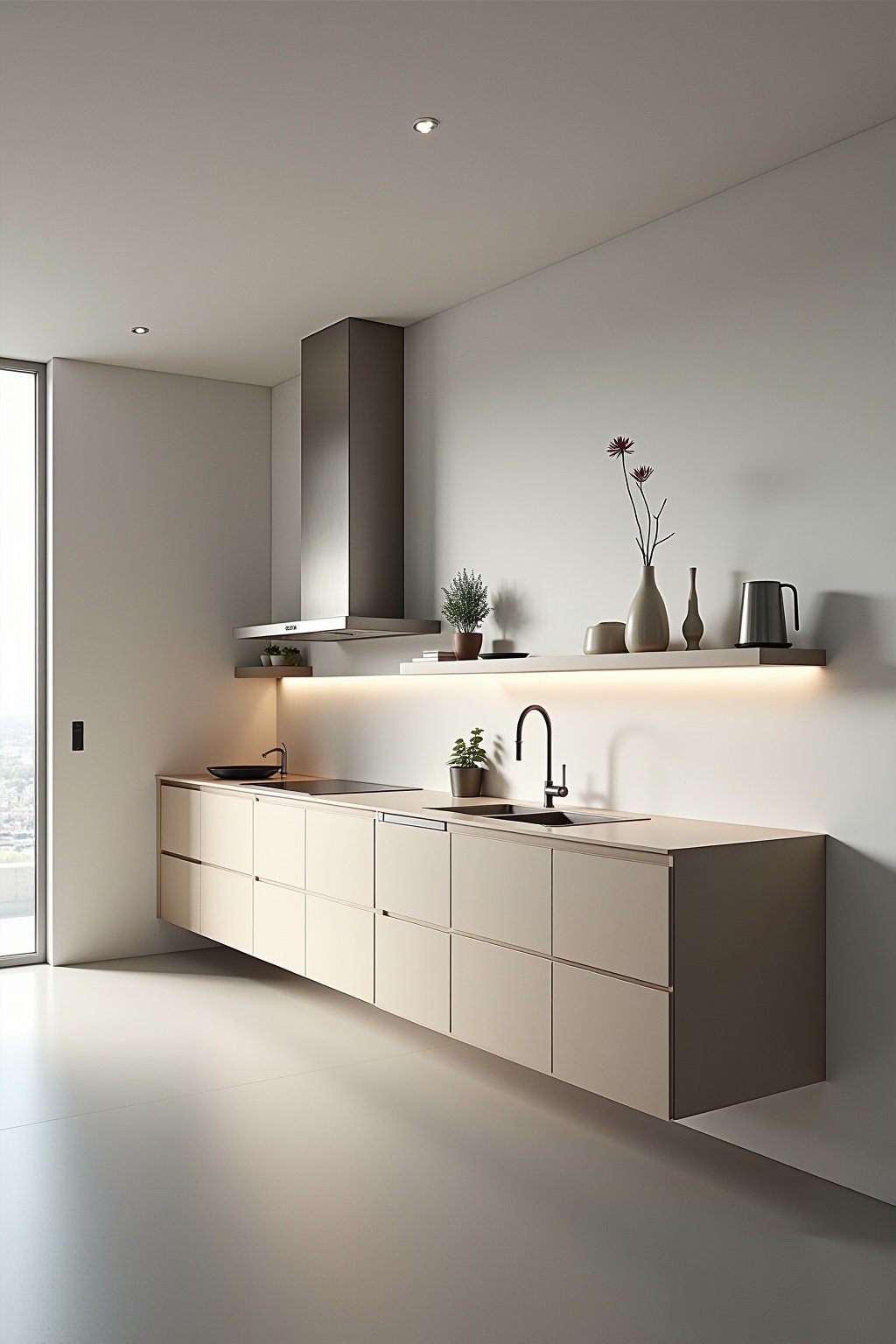 schwebende kueche planen outline 2