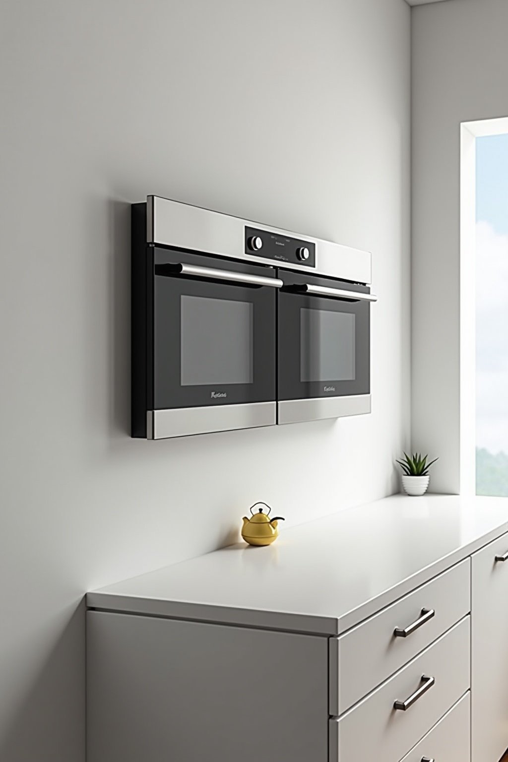 schwebende kueche planen outline 4