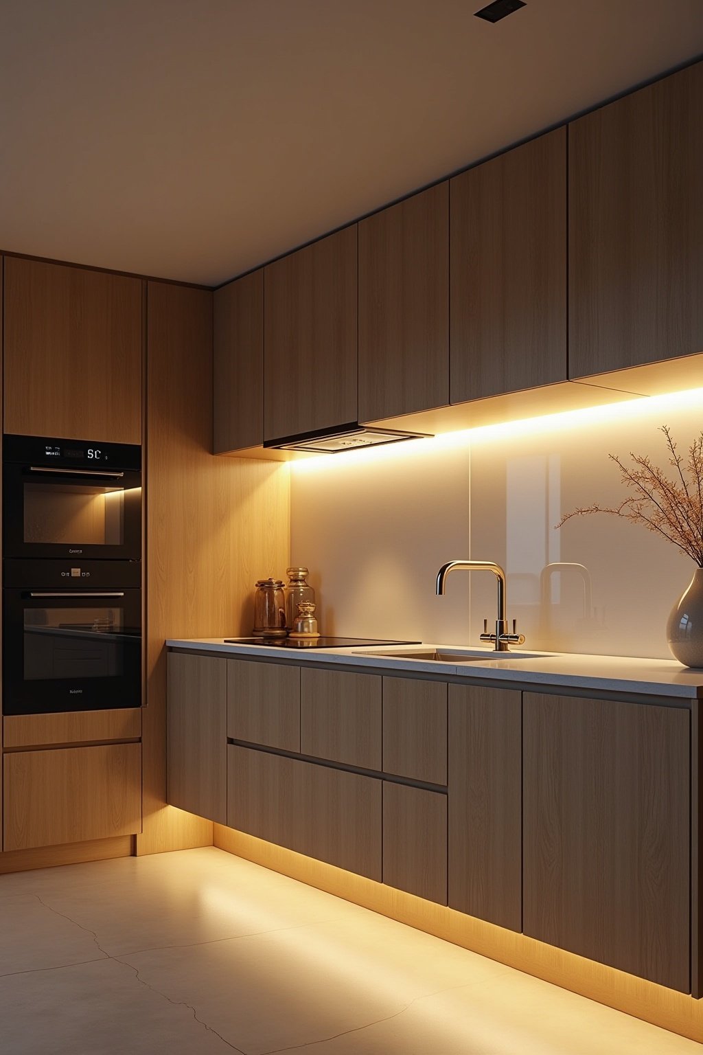 schwebende kueche planen outline 6